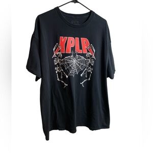 XPLR Sam and Colby Dancing Skeletons T-Shirt 2XL Black Hot Topic Exclusive